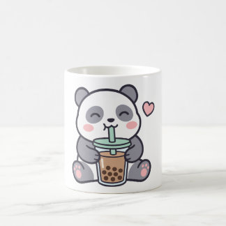 Mug Classique de Bubble Tea au Panda Mignon