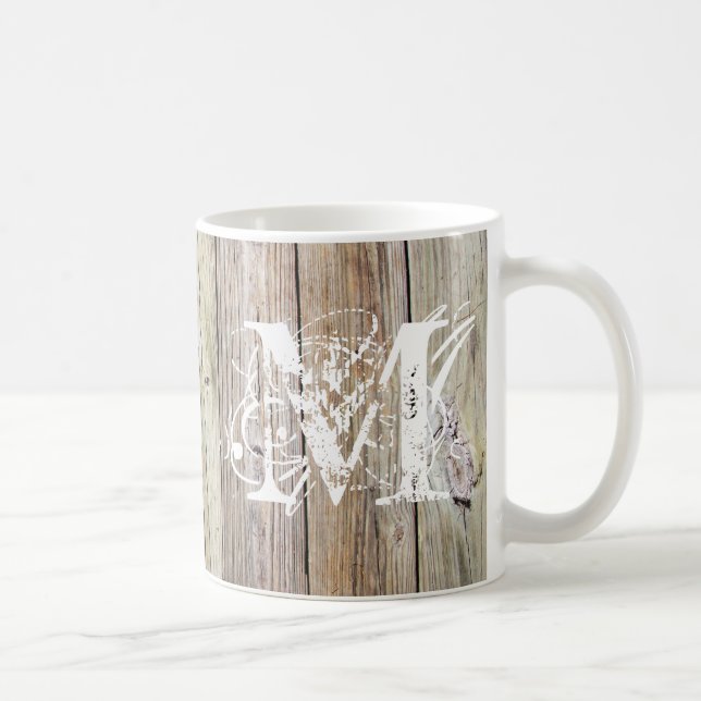 Mug classique en bois patiné (Droite)