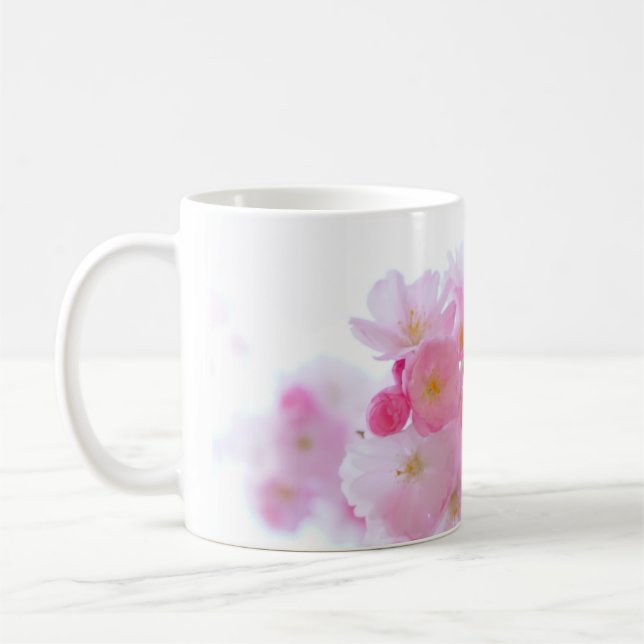 Mug classique en fleurs de cerises japonaises (Gauche)