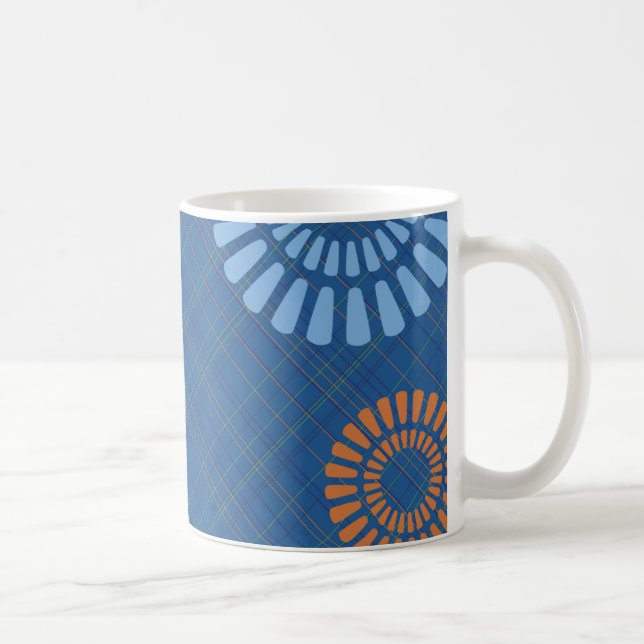 Mug classique orange bleu joyeux (Droite)