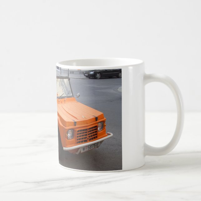 Mug Classique Orange Citroën Mehari (Droite)