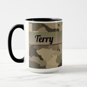 Mug Classique personnalisé Brown et Tan Camo