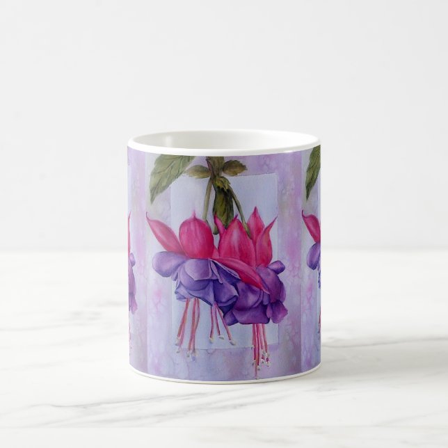 MUG CLASSIQUE ROSE ET PURPLE FUSCHIE (Centre)