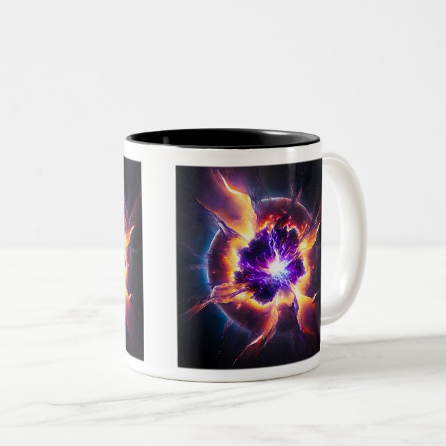 Mug classique Supernova, Mug café 11 oz (Devant droit)