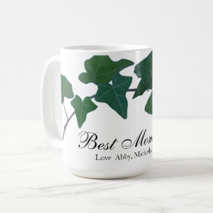 Mug Classique vert anglais vert ivoire botanique