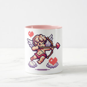 Mug Classique/vintage de la Saint-Valentin 8 bits Cupi