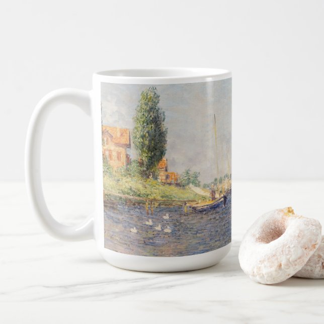 Mug Claude Monet. Bateaux rouges, Argenteuil (Avec donut)