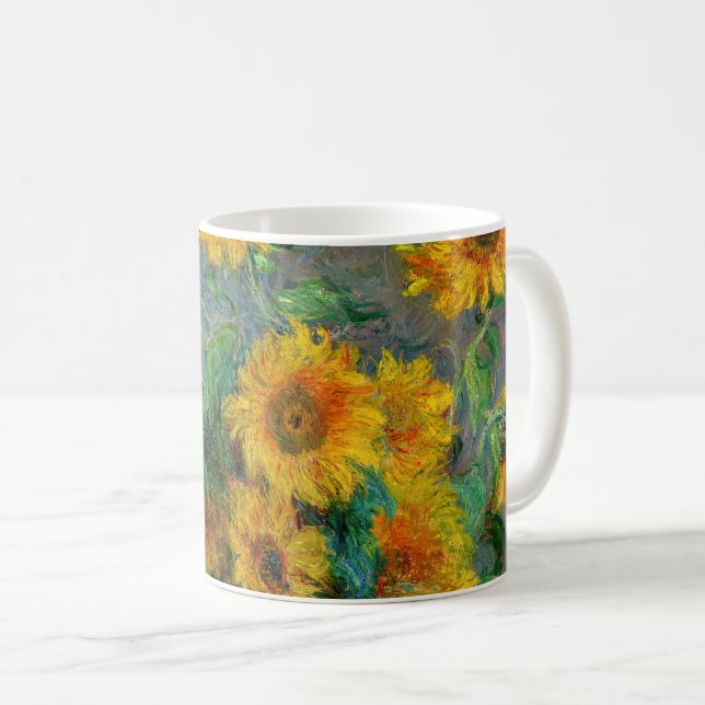 Mug Claude Monet - Bouquet de tournesols (Devant droit)