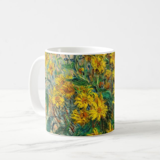 Mug Claude Monet - Fleurs d'artichauts de Jérusalem (Devant gauche)