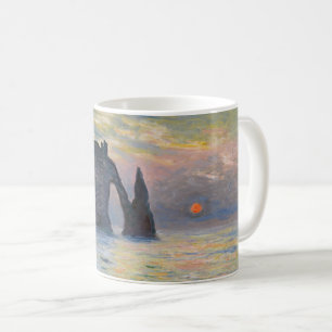 Mug Claude Monet - La Falaise, Etretat, Coucher de sol
