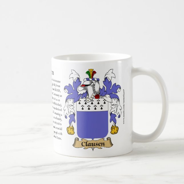 Mug Clausen, l'origine, la signification et la crête (Droite)