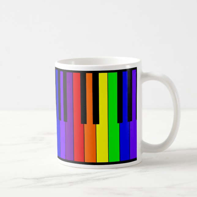 Mug Clavier d'arc-en-ciel (Droite)