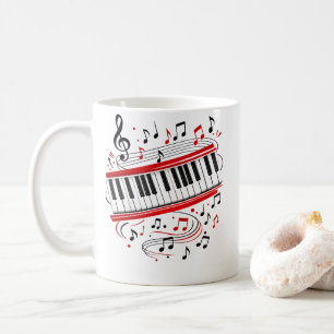 Mug Clavier Piano Art "Touches de clavier" Musiciens