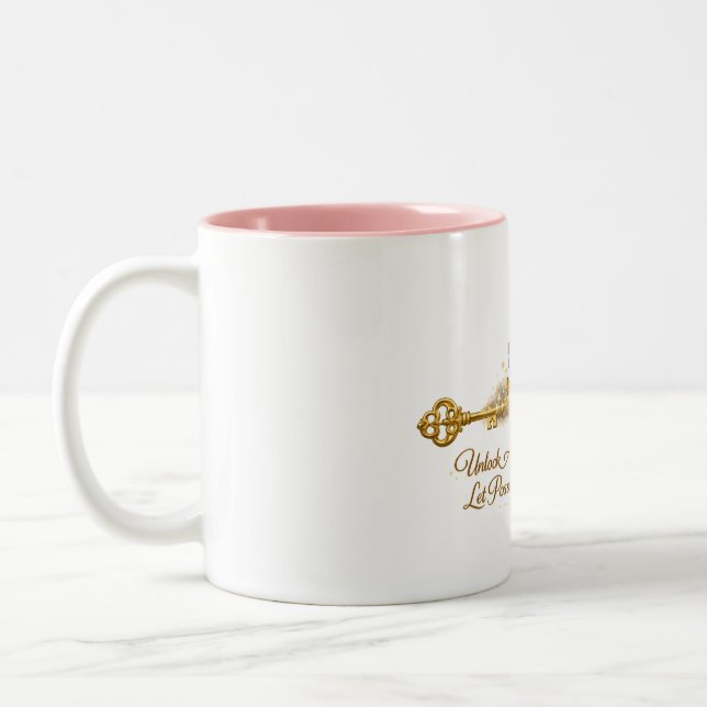 Mug Clé Dorée & Papillon Inspiration (Gauche)