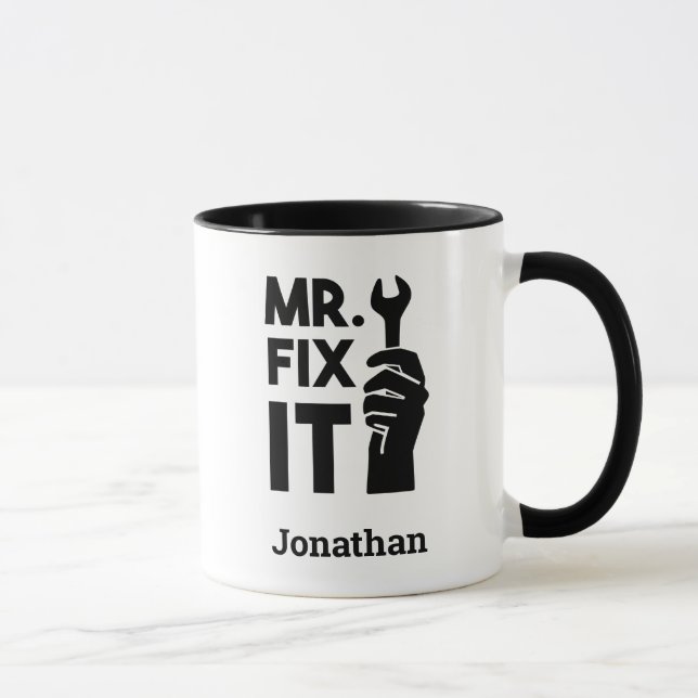 Mug Clé personnalisée M. Fixer (Droite)