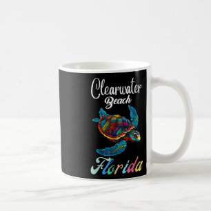 Mug Clearwater Beach Floride Tie Dye Famille de tortue