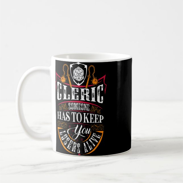 Mug Cleric Dungeons RPG Dragons Jeu 1 (Gauche)