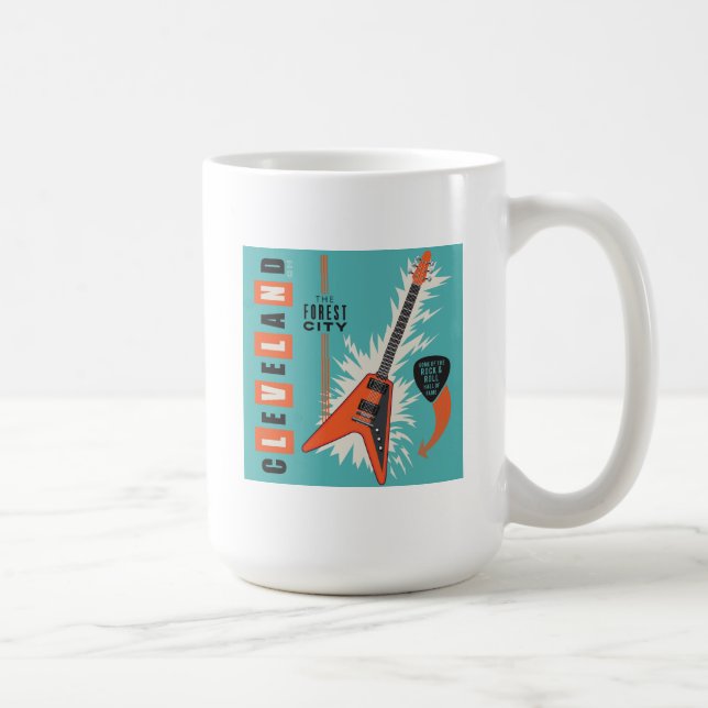 Mug Cleveland Ohio | Guitare électrique (Droite)