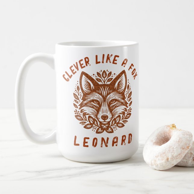 Mug Clever Like a Fox - Your Text (Avec donut)