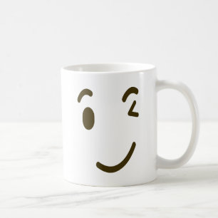 Mug Clignant de l'oeil à émoticône de visage la sé