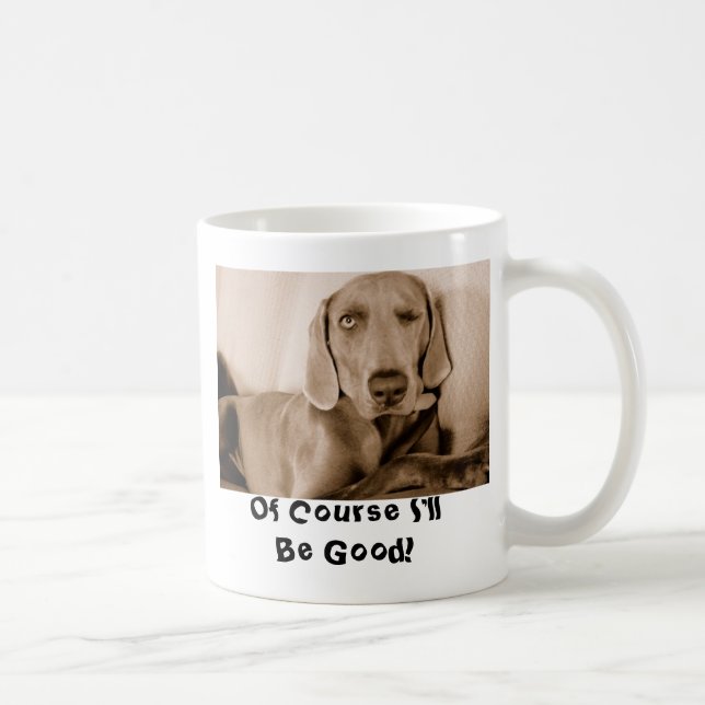 Mug Clin d'oeil, naturellement je serai bon ! (Droite)