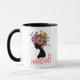Mug Clip art de la Journée internationale de la femme,
