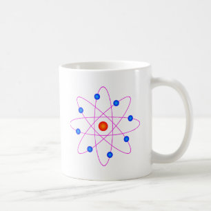 Mug clipart vecteur modèle atome