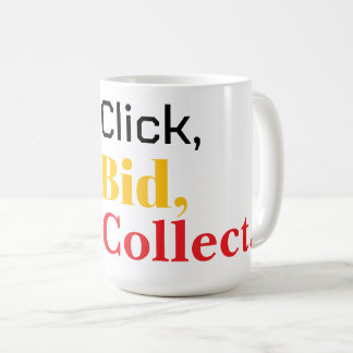 Mug Cliquez, enchérissez, collectionnez. Livre
