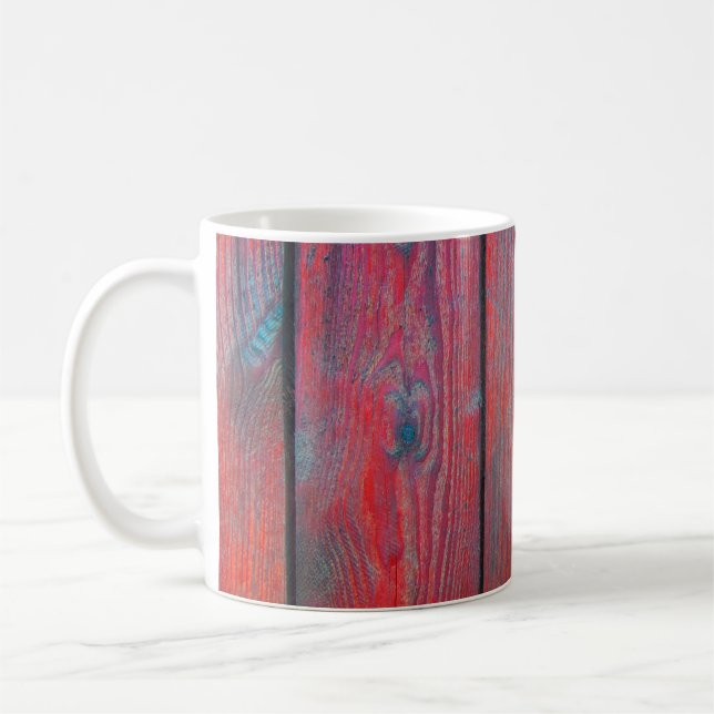 Mug Closeup de vieilles planches de bois texture backg (Gauche)