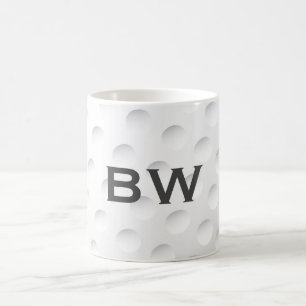 Mug Clôturer le monogramme du golf