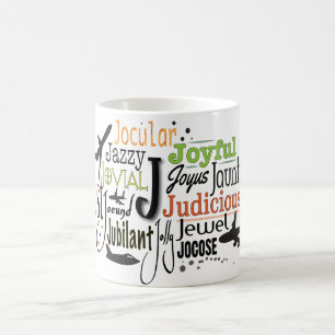 Mug Cloud Word Adjectif commençant par la lettre J