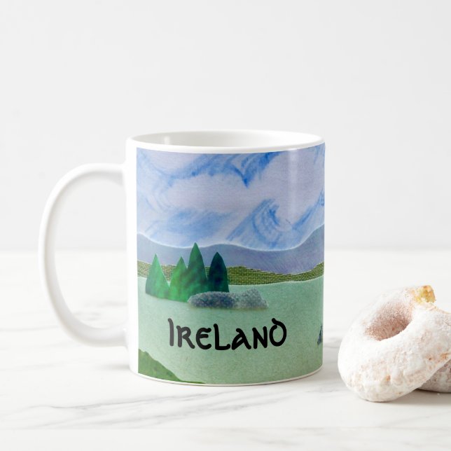 Mug Clover Shamrock de la Saint Patrick (Avec donut)
