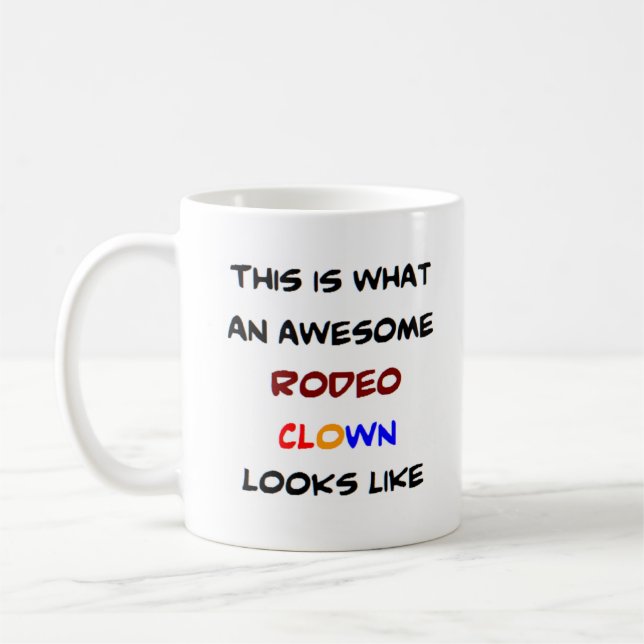 Mug clown rodéo, génial (Gauche)