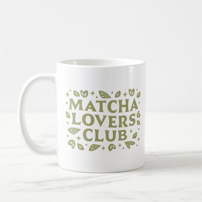 Mug Club amoureux de Matcha esthétique (Gauche)
