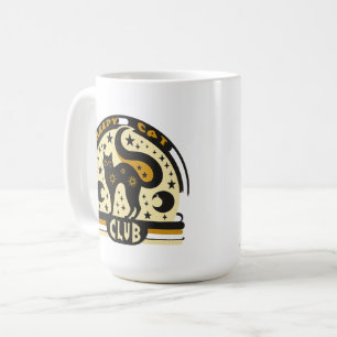 Mug Club Creepy Cat – Design Rétro de Chat Noir Mystiq