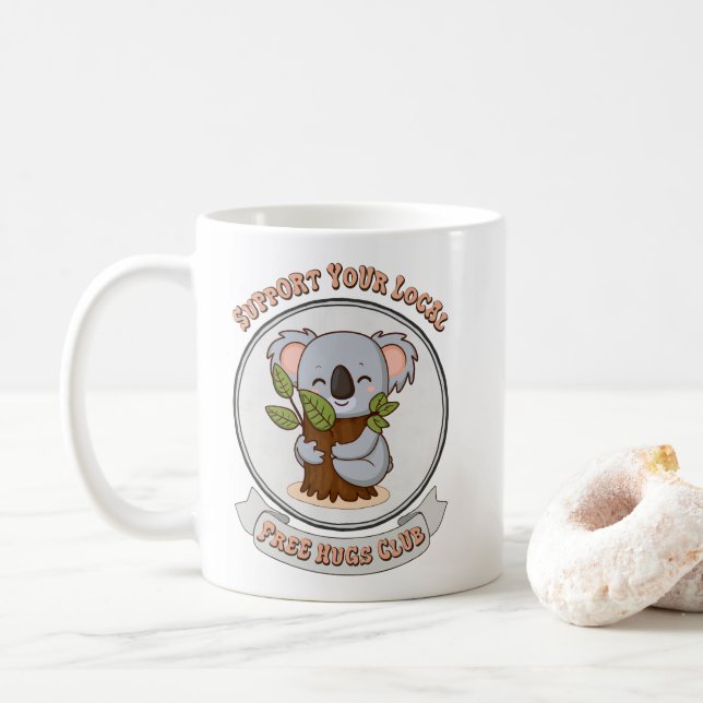 Mug Club de câlins gratuit (Avec donut)