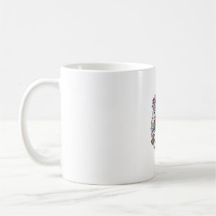 Mug Club de disques Licorne Arc-en-ciel Fond Blanc Mig