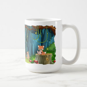 Mug Club de livres d'animaux forestiers