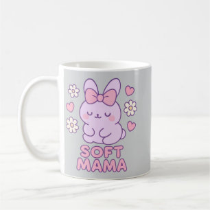 Mug Club de Maman Douce Minimaliste Lapin Illustr