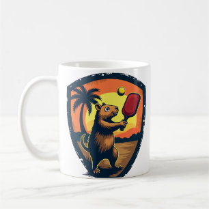 Mug Club de Pickleball Capybara EST 2026 Logo Rétro
