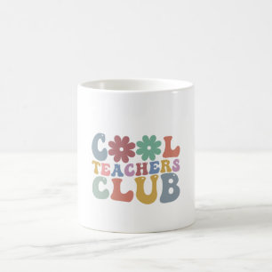 Mug Club des Enseignants Cool Rétro Groovy Retour à l'