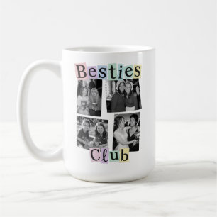 Mug Club des Meilleures Amies Collage Photo Personnali