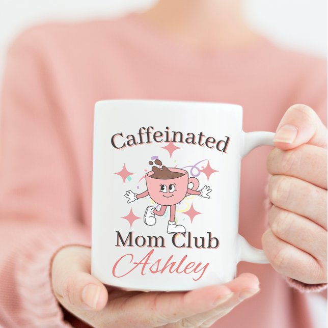 Mug club maman caféiné, maman café (Créateur téléchargé)