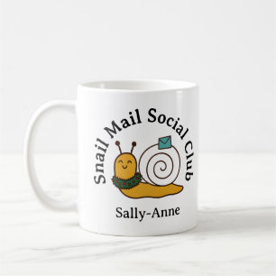 Mug Club Social Courrier Escargot Écrivain de Lettres