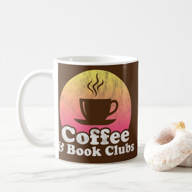 Mug Clubs de café et de livres  (Avec donut)