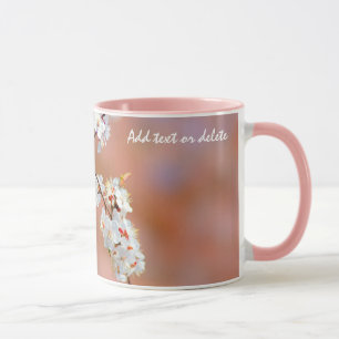 Mug Clusters De Fleurs Japonaises D'Apricot