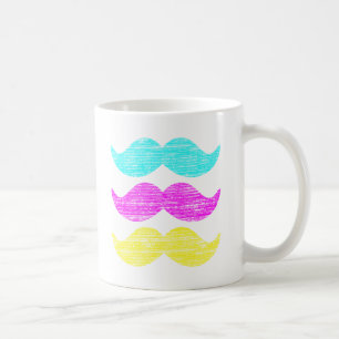Mug CMY Mustaches (style presse-lettres)