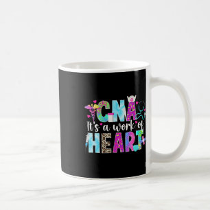 Mug Cna Travail De Coeur Certifié Infirmière Istant Cn