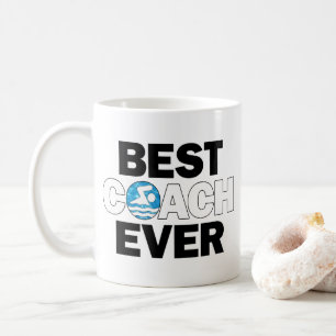 Mug Coach Coach Coach Meilleur Entraîneur Nage & Plong