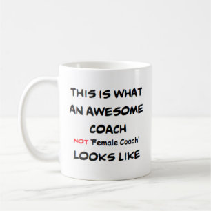 Mug coach pas entraîneur femme, génial